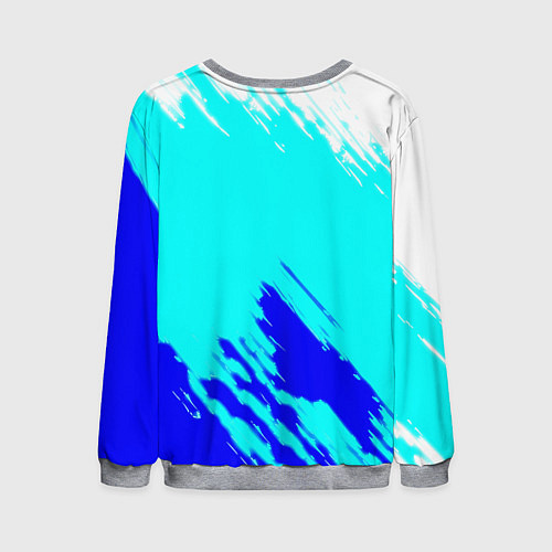 Мужской свитшот Ювентус краски штрихи текстура / 3D-Меланж – фото 2