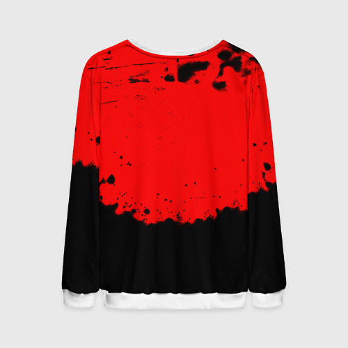 Мужской свитшот Манчестер Юнайтед краски брызги / 3D-Белый – фото 2