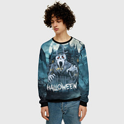 Свитшот мужской Дух у замка, цвет: 3D-черный — фото 2