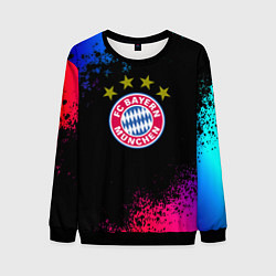 Мужской свитшот Бавария Мюнхен краски неон градиент