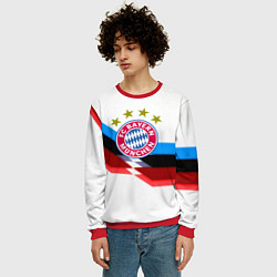 Свитшот мужской Бавария Мюнхен геометрия спорт, цвет: 3D-красный — фото 2