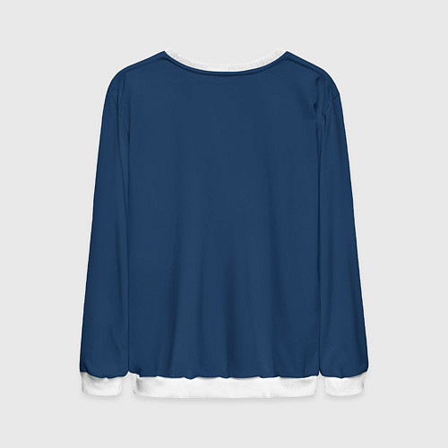 Мужской свитшот Санта с мешком подарков / 3D-Белый – фото 2