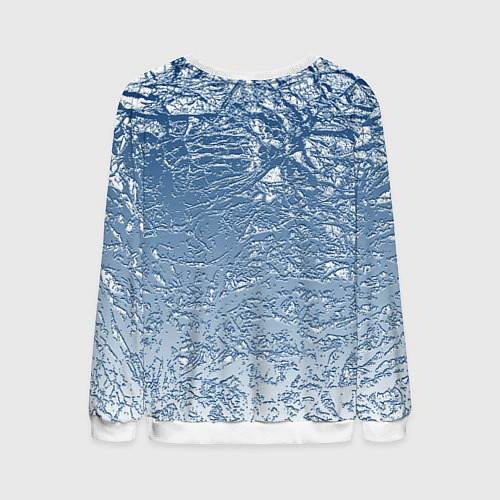 Мужской свитшот Налипший снег / 3D-Белый – фото 2