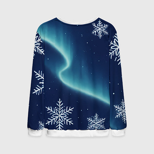 Мужской свитшот С новым годом 2026 - лошадь / 3D-Белый – фото 2