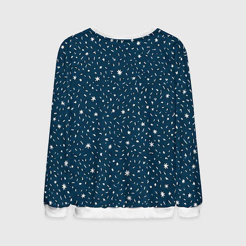 Мужской свитшот Кот мем - 2026 / 3D-Белый – фото 2