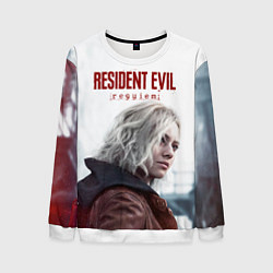 Свитшот мужской Грейс Эшкрофт Resident evil requiem, цвет: 3D-белый