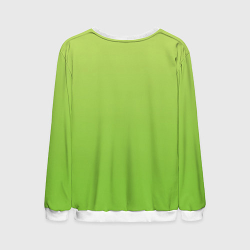 Мужской свитшот Color lime green / 3D-Белый – фото 2