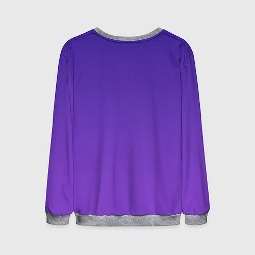 Мужской свитшот The color is purple / 3D-Меланж – фото 2
