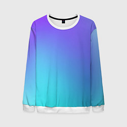 Свитшот мужской Color multi-colored gradient, цвет: 3D-белый