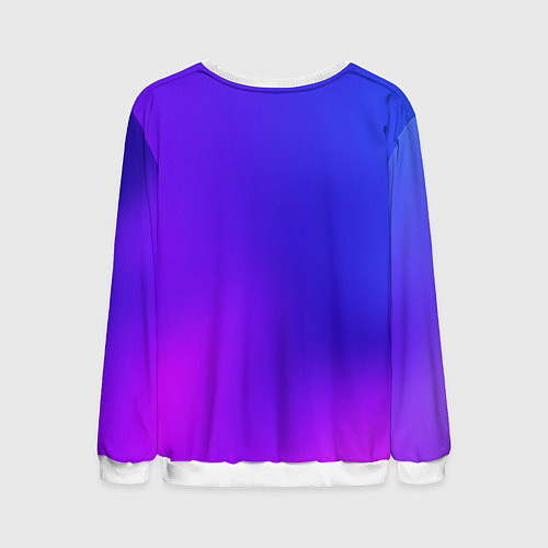 Мужской свитшот Color multicolored gradient / 3D-Белый – фото 2