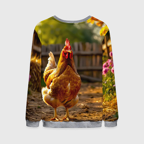 Мужской свитшот Золотой хранитель двора / 3D-Меланж – фото 2
