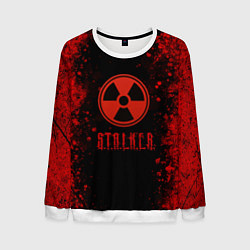 Мужской свитшот Stalker - красное на черном