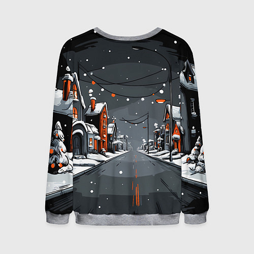 Мужской свитшот Новогодняя лошадка 2026 год / 3D-Меланж – фото 2