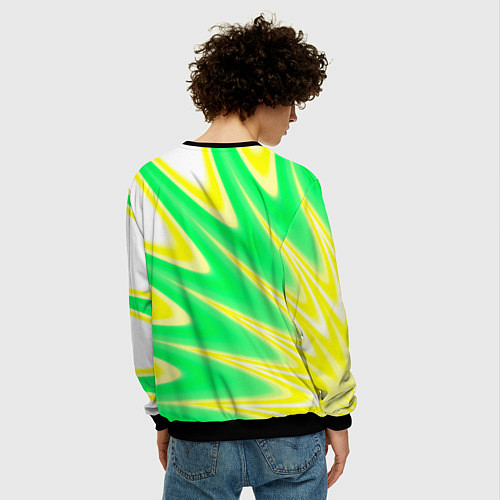 Мужской свитшот Multicolored color / 3D-Черный – фото 4