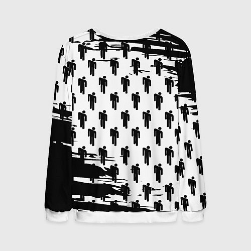 Мужской свитшот Манчестер сити краски люди / 3D-Белый – фото 2