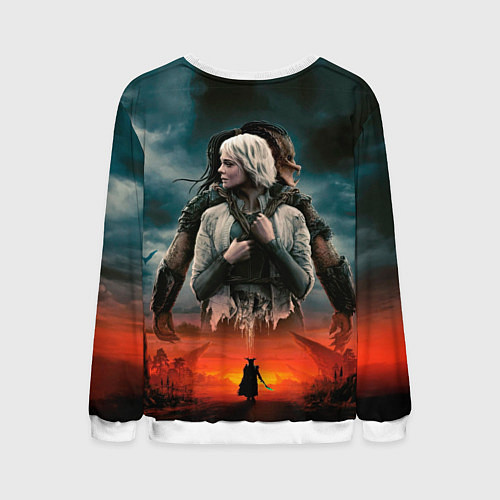 Мужской свитшот Главные герои Хищник планета смерти / 3D-Белый – фото 2