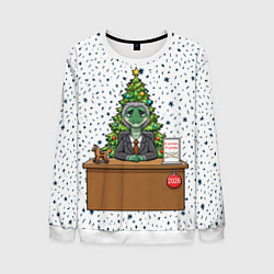 Мужской свитшот Я устал я ухожу - новогодний мем 2026