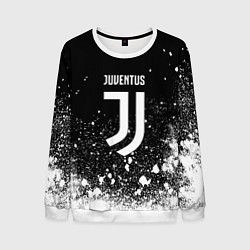 Мужской свитшот Ювентус всплеск белых красок