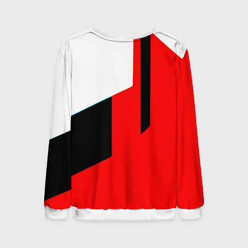 Мужской свитшот Арсенал геометрия спорт / 3D-Белый – фото 2