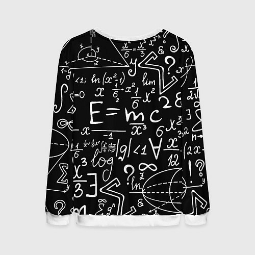 Мужской свитшот Манчестер сити математика / 3D-Белый – фото 2