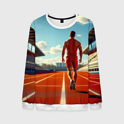 Свитшот мужской Путь к победе, цвет: 3D-белый