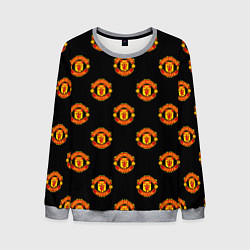 Свитшот мужской Manchester United Pattern, цвет: 3D-меланж