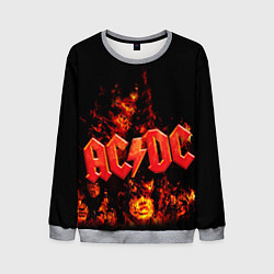 Свитшот мужской AC/DC Flame, цвет: 3D-меланж