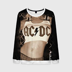 Свитшот мужской AC/DC Girl, цвет: 3D-белый