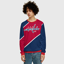 Свитшот мужской Washington capitals, цвет: 3D-красный — фото 2