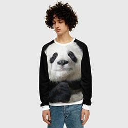 Свитшот мужской Взгляд пандочки, цвет: 3D-белый — фото 2