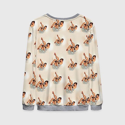 Мужской свитшот Ножки / 3D-Меланж – фото 2