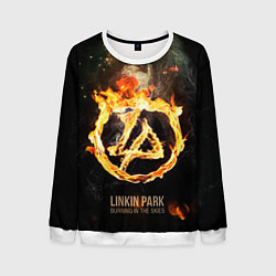 Свитшот мужской Linkin Park: Burning the skies, цвет: 3D-белый