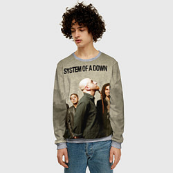 Свитшот мужской System of a Down, цвет: 3D-меланж — фото 2