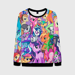 Свитшот мужской My Little Pony, цвет: 3D-черный