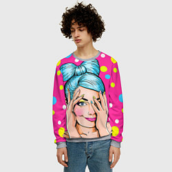 Свитшот мужской POP ART, цвет: 3D-меланж — фото 2