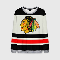 Свитшот мужской Chicago Blackhawks, цвет: 3D-меланж