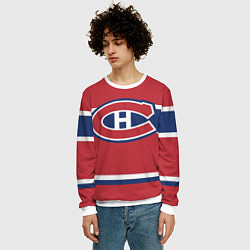 Свитшот мужской Montreal Canadiens, цвет: 3D-белый — фото 2