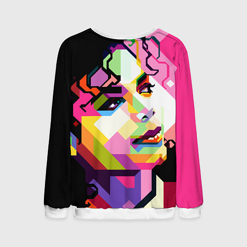 Мужской свитшот Michael Jackson Art / 3D-Белый – фото 2