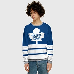 Свитшот мужской Toronto Maple Leafs, цвет: 3D-меланж — фото 2