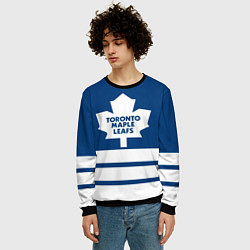 Свитшот мужской Toronto Maple Leafs, цвет: 3D-черный — фото 2