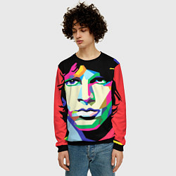 Свитшот мужской Jim morrison, цвет: 3D-черный — фото 2