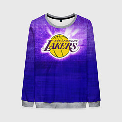 Свитшот мужской Los Angeles Lakers, цвет: 3D-меланж