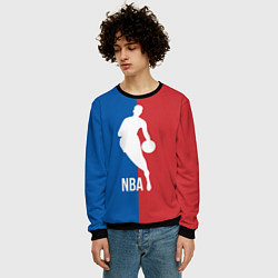 Свитшот мужской Эмблема NBA, цвет: 3D-черный — фото 2