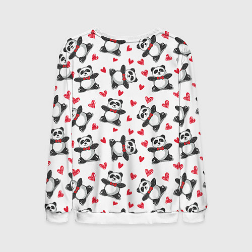Мужской свитшот Любимые панды / 3D-Белый – фото 2