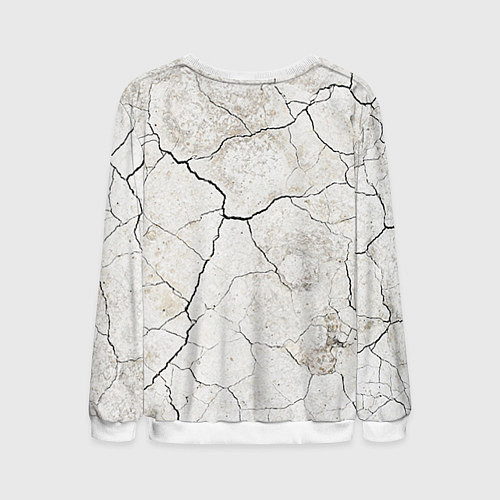 Мужской свитшот Train hard / 3D-Белый – фото 2