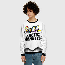Свитшот мужской Arctic Monkeys: Music Wave, цвет: 3D-черный — фото 2