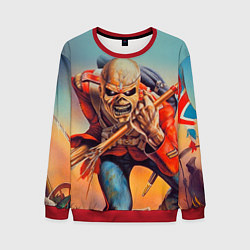 Свитшот мужской Iron Maiden: Crash arrow, цвет: 3D-красный