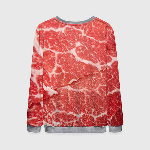 Мужской свитшот Кусок мяса / 3D-Меланж – фото 2