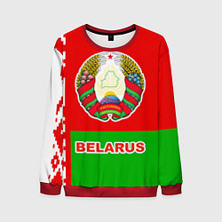 Свитшот мужской Belarus Patriot, цвет: 3D-красный
