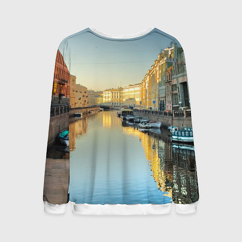 Мужской свитшот Питер / 3D-Белый – фото 2